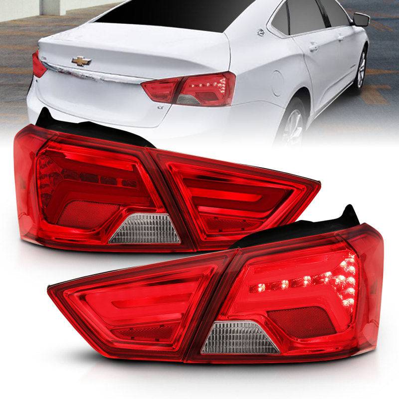 ANZO 14-18 Chevrolet Impala LED Taillights Red/Clear - My Store