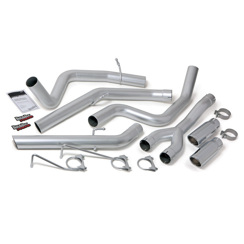 Banks Power 14-15 Dodge Ram 1500 3.0L Diesel Monster Exhaust System - SS Dual Exhaust w/ Chrome Tips - Mammoth Racing -