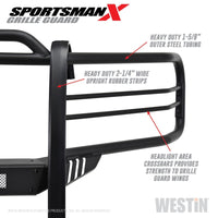 Westin 15-20 Ford F150 Sportsman X Grille Guard - Textured Black - Mammoth Racing -