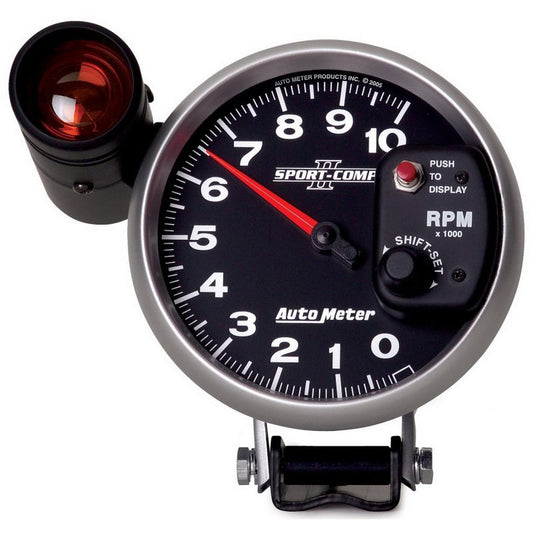 Autometer Sport-Comp II 5 inch 0-10000 RPM Pedestal Mount Tachometer Shift-Lite - My Store