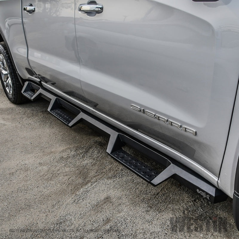 Westin 19-22 GMC Sierra 1500 CC 6.5ft Bed (Excl. 2019 Ltd/LD) HDX Drop W2W Nerf Step Bars - Tex. Blk - Mammoth Racing -