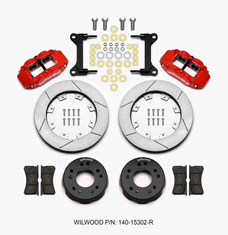 Wilwood Narrow Superlite 6R Front Kit 12.19in Drilled Red 63-87 C10 w/ Wilwood Pro Spindles - My Store