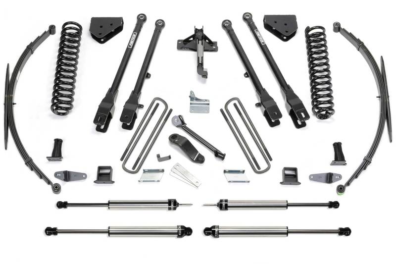 Fabtech 08-16 Ford F250/350 4WD 8in 4Link Sys w/Coils & Rr Lf Sprngs & Dlss Shks - Mammoth Racing -