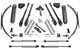 Fabtech 08-16 Ford F250/350 4WD 8in 4Link Sys w/Coils & Rr Lf Sprngs & Dlss Shks - Mammoth Racing -