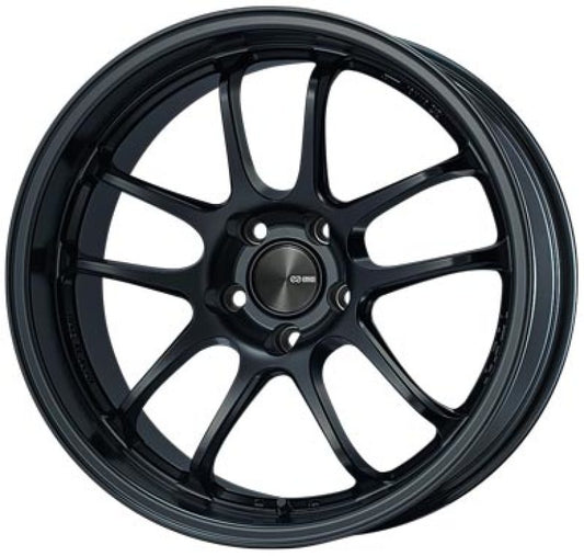 Enkei PF01EVO 18x9.5 35mm Offset 5x114.3 75mm Bore Matte Black Wheel (Min Order Qty. 40) - Mammoth Racing -