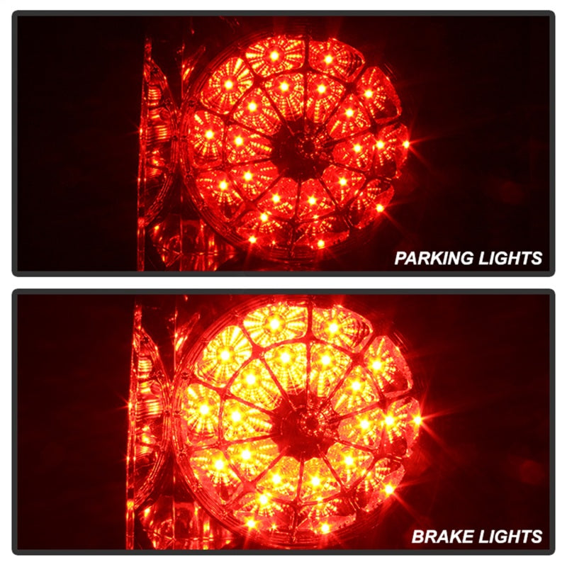 Spyder Toyota Tundra 07-13 LED Tail lights Red Clear ALT-YD-TTU07-LED-RC - Mammoth Racing -