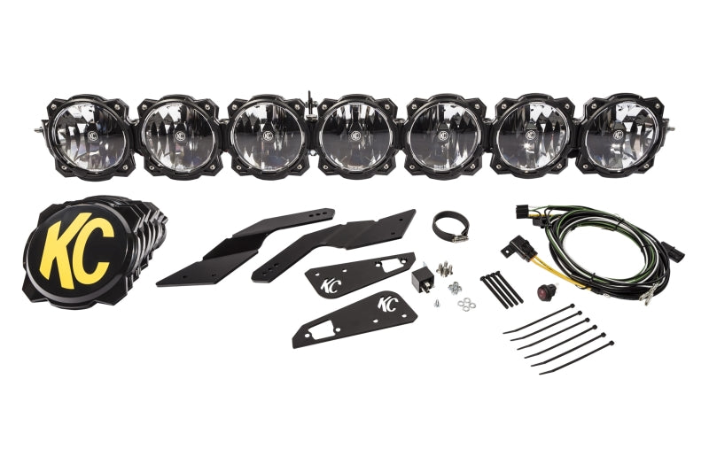 KC HiLiTES Can-Am X3 45in. Pro6 Gravity LED 7-Light 140w Combo Beam Overhead Light Bar System - Mammoth Racing -