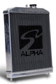 Skunk2 Alpha Series 92-00 Honda Civic Radiator (Half Size) (Dual Core) (Manual Trans.) - Mammoth Racing -