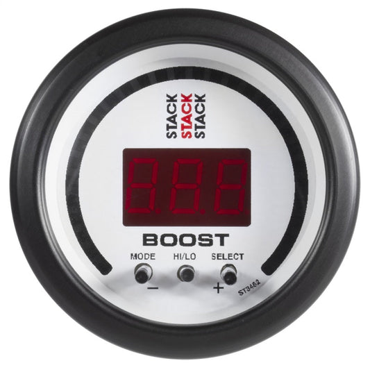 Autometer Stack 52mm -1 to +2 Bar (-30inhg to +30 Psi) Boost Controller - White - My Store