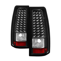 Xtune Chevy Silverado 1500/2500/3500 99-02 LED Tail Lights Black ALT-ON-CS99-LED-BK - Mammoth Racing -