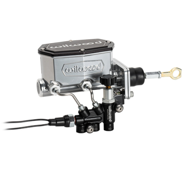 Wilwood Mopar Compact Tandem M/C Kit w/ Combination Valve & Pushrod 15/16in Bore - Chrome - My Store