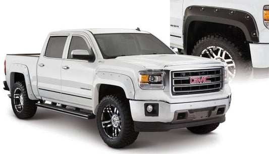 Bushwacker 16-18 GMC Sierra 1500 Boss Pocket Style Flares 4pc - Black - Mammoth Racing -