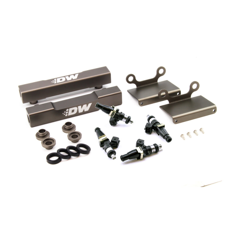 DeatschWerks 04-06 Subaru STI/LGT Side Feed to Top Feed Fuel Rail Conv Kit w/ 1500cc Injectors - Mammoth Racing -