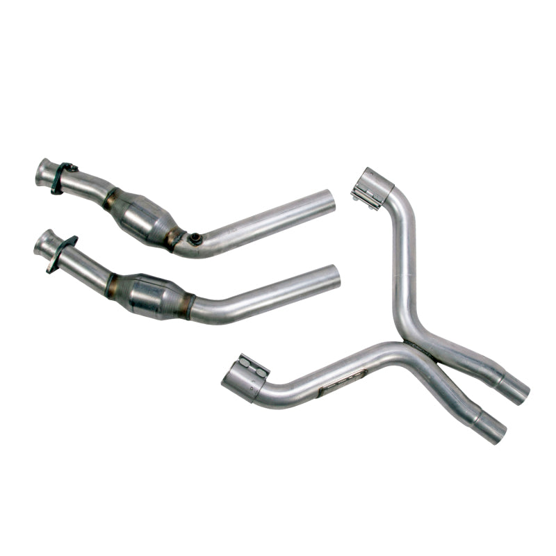 BBK 11-14 Mustang 3.7 V6 High Flow X Pipe With Catalytic Converters - 2-1/2 - My Store