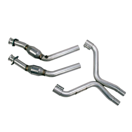 BBK 11-14 Mustang 3.7 V6 High Flow X Pipe With Catalytic Converters - 2-1/2 - My Store