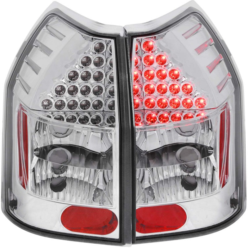 ANZO 2005-2008 Dodge Magnum LED Taillights Chrome - Mammoth Racing -