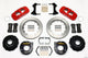 Wilwood Aero4 Rear P-Brake Kit 14.00in Red Big Ford New Style 2.36in Offset - Mammoth Racing -