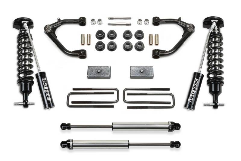 Fabtech 19-21 GM C/k1500p/u 3in Uniball UCA Sys w/Dl 2.5 Resi& 2.25 - Mammoth Racing -