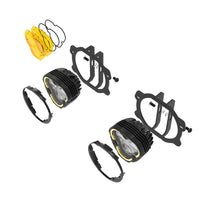 KC HiLiTES Flex ERA 3 Dual Mode SAE Fog Lights - 2-Light Master Kit for Jeep Jk/jl/jt Plastic Bumper - Mammoth Racing -