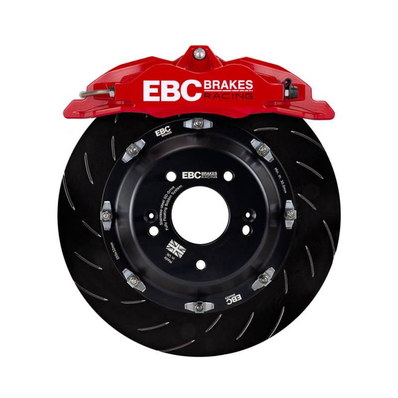 EBC Racing 11-18 Ford Focus ST (Mk3) Red Apollo-4 Calipers 355mm Rotors Front Big Brake Kit - My Store