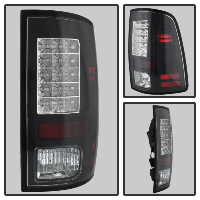 Spyder Dodge Ram 1500 13-14/Ram 2500 13-14 LED Tail Lights LED Model only - Blk ALT-YD-DRAM13-LED-BK - Mammoth Racing -