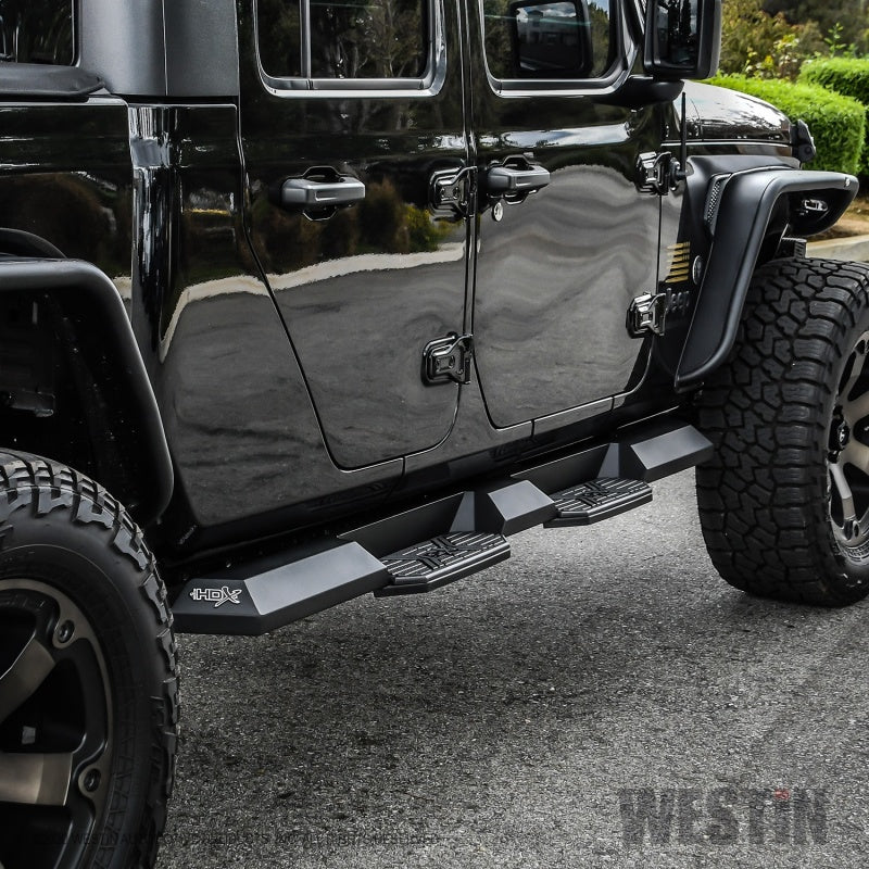 Westin 2020 Jeep Gladiator HDX Xtreme Nerf Step Bars - Textured Black - Mammoth Racing -