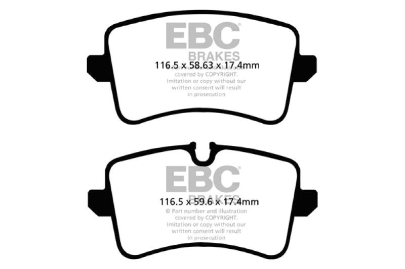 EBC 11 Audi A6 2.0 Turbo Redstuff Rear Brake Pads - My Store