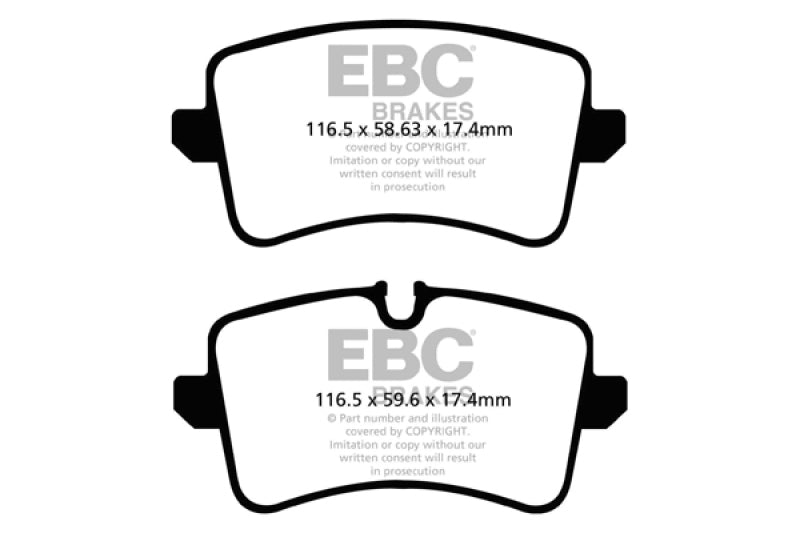 EBC 11 Audi A6 2.0 Turbo Yellowstuff Rear Brake Pads - My Store