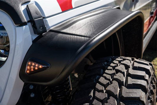 Bushwacker 2020 Jeep Gladiator Launch Edition Flat Style Flares 4pc - Black - Mammoth Racing -