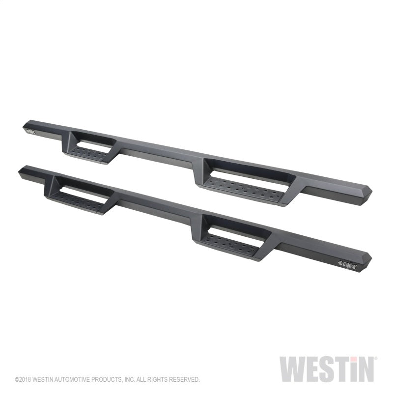 Westin 2019 Chevrolet Silverado / GMC Sierra 1500 Crew Cab Drop Nerf Step Bars - Textured Black - Mammoth Racing -