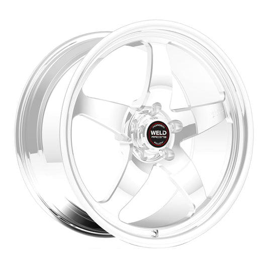 Weld S71 20x7 / 5x115mm BP / 2.8in. BS Polished Wheel (High Pad) - Non-Beadlock - Mammoth Racing -