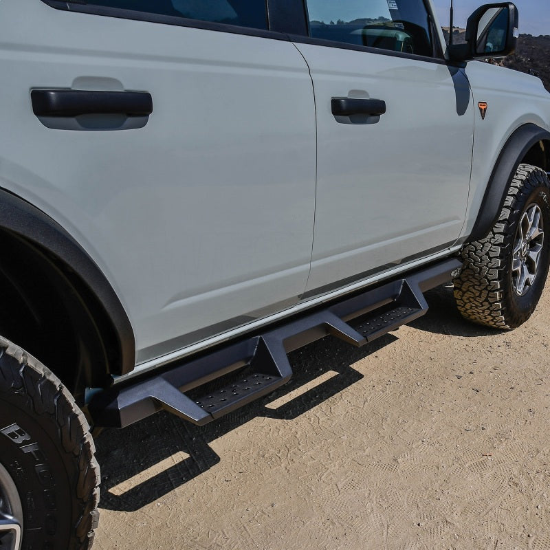 Westin/HDX 2021+ Ford Bronco Drop Nerf Step Bars - Textured Black - Mammoth Racing -