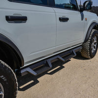 Westin/HDX 2021+ Ford Bronco Drop Nerf Step Bars - Textured Black - Mammoth Racing -