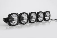 KC HiLiTES Polaris RZR 32in. Pro6 Gravity LED 5-Light 100w Combo Beam Overhead Light Bar System - Mammoth Racing -