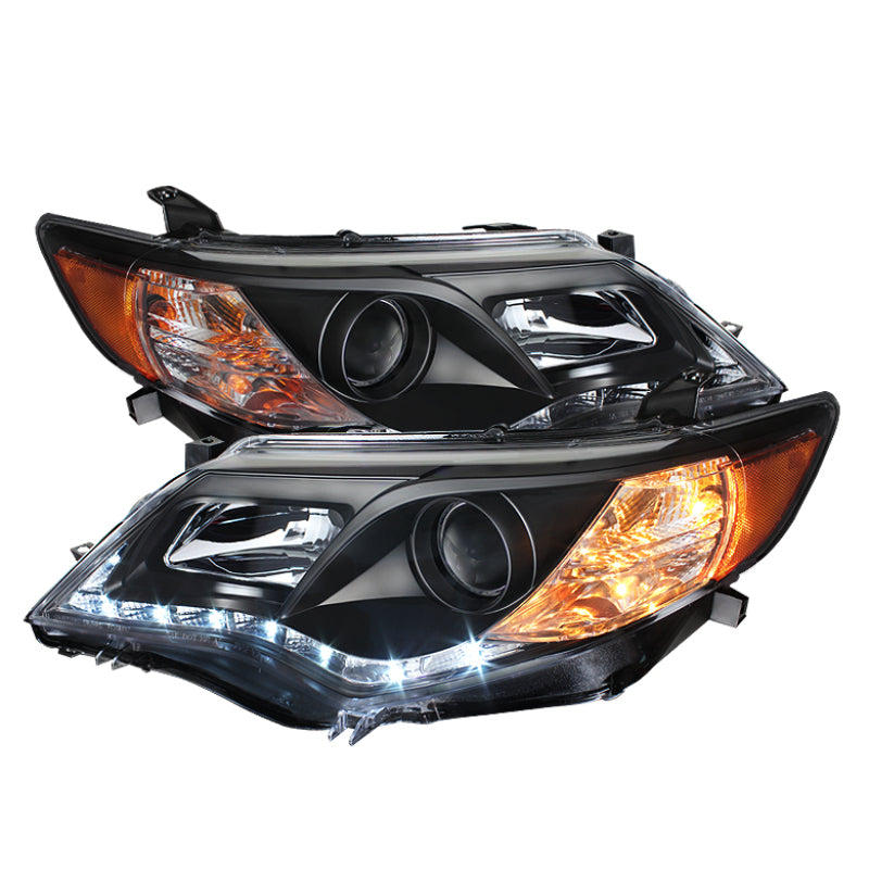 Spyder Toyota Camry 12-14 Projector Headlights DRL Blk High 9005 (Not Included PRO-YD-TCAM12-DRL-BK - Mammoth Racing -