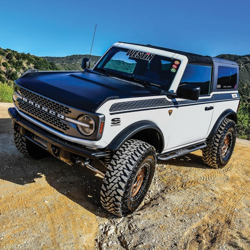 Westin 20-23 Ford Bronco 2 Door (Excl. Bronco Sport) XTS Rock Slider - Textured Black - Mammoth Racing -