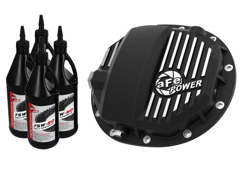 aFe Pro Series AAM 9.5/9.76 Rear Diff Cover Black w/Mach Fins & Oil 14-19 GM Silverado/Sierra 1500 - My Store
