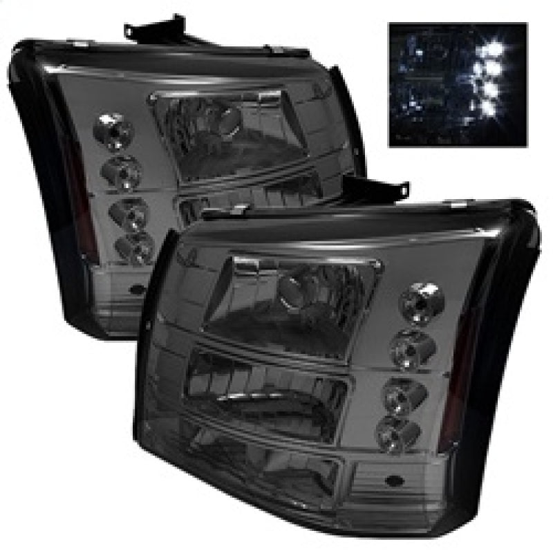 Spyder Chevy Silverado 1500/2500 03-06 Bumper Lights Crystal Headlights Smke HD-YD-CS03-1PC-AM-SM - Mammoth Racing -