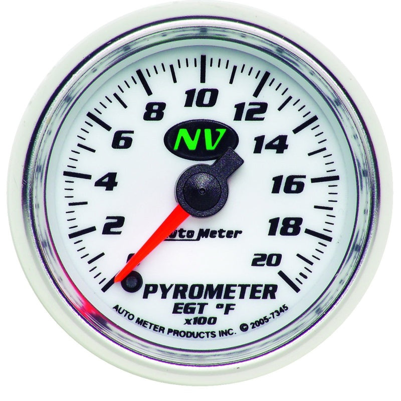 Autometer NV 52mm 0-2000 Deg F Digital Stepper Motor Pyrometer Gauge - My Store