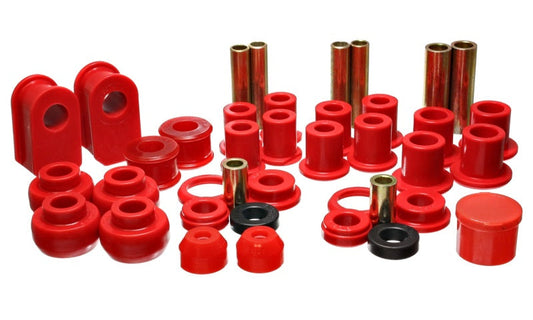 Energy Suspension 92-06 Ford E-250/E-350 Van 2WD Red Hyper-flex Master Bushing Set - My Store