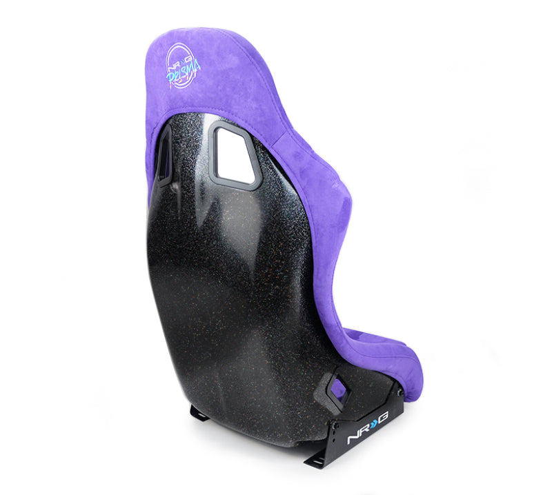 NRG FRP Bucket Seat PRISMA Edition w/ Pearlized Back Purple Alcantara - Medium - My Store