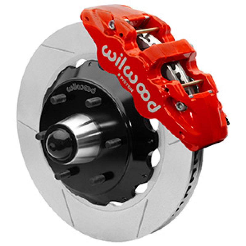 Wilwood 63-87 C10 CPP Spindle Aero6 Front BBK 14in Slotted 6x5.5 BC - Red - My Store