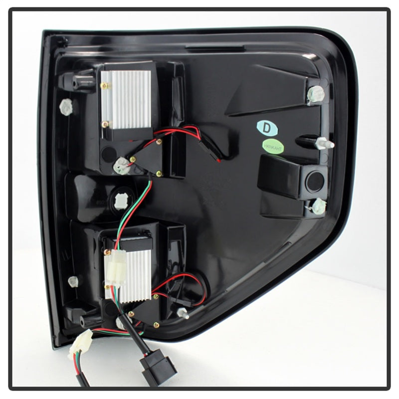 Spyder Ford F150 09-14 LED Tail Lights Black Smoke ALT-YD-FF15009-LED-BSM - Mammoth Racing -
