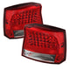 Xtune Dodge Charger 06-08 LED Tail Lights Red Clear ALT-JH-DCH05-LED-RC - Mammoth Racing -
