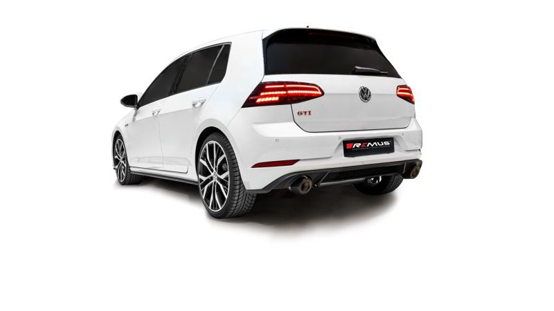 Remus 2018 Volkswagen GTI Mk VII (Facelift) 2.0L TSI Axle Back Exhaust (Tail Pipes & Conn Tube Req) - Mammoth Racing -