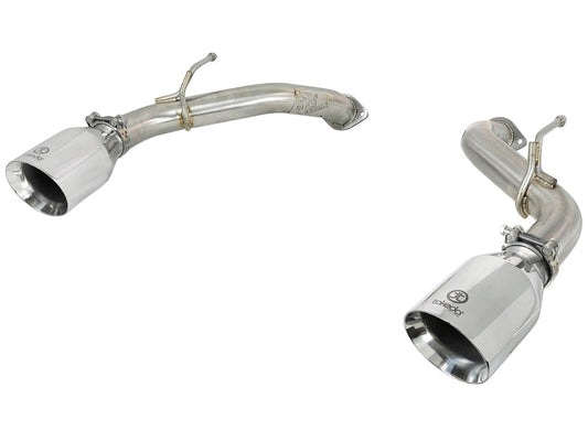aFe Takeda 2.5in 304 SS Axle-Back Exhaust w/ Polished Tips 16-18 Infiniti Q50 V6-3.0L (tt) - Mammoth Racing -