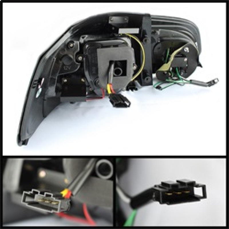 Spyder Volkswagen Golf/GTI 10-13 G2 Type With Light Bar LED Tail Lights Black ALT-YD-VG10-LED-G2-BK - Mammoth Racing -