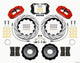 Wilwood Narrow Superlite 6R Front Hat Kit 14.00in Drill Red 2013-Up Ford Focus ST w/ Lines - Mammoth Racing -
