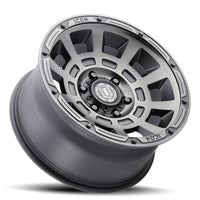 Icon Thrust 17x8.5 5x4.5 0mm Offset 4.75in BS Smoked Satin Black Tint Wheel - Mammoth Racing -