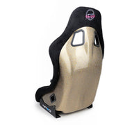 NRG FRP Bucket Seat ULTRA Edition - Medium (Black Alcantara/Gold Glitter Back) - My Store